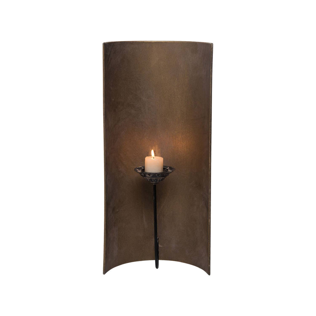 Curved Metal Wall Sconce