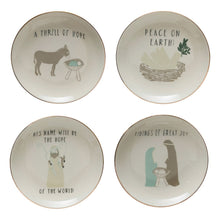 5” Nativity Stoneware Plates