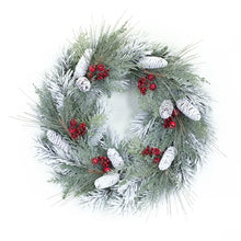 Snowy Pine and Berry Wreath