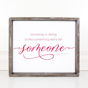 Doing extra for someone sign