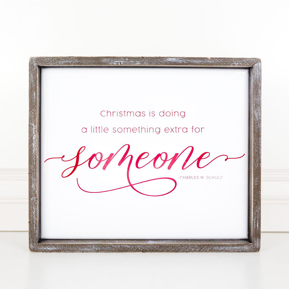 Doing extra for someone sign