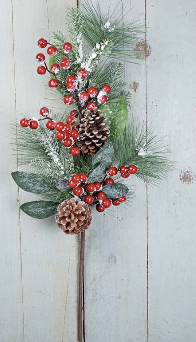 Snow forest holiday branch