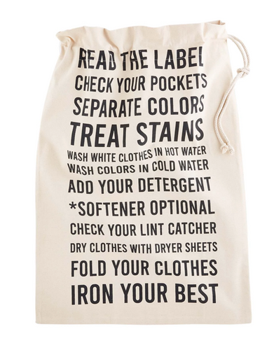 Instructions Laundry Tote
