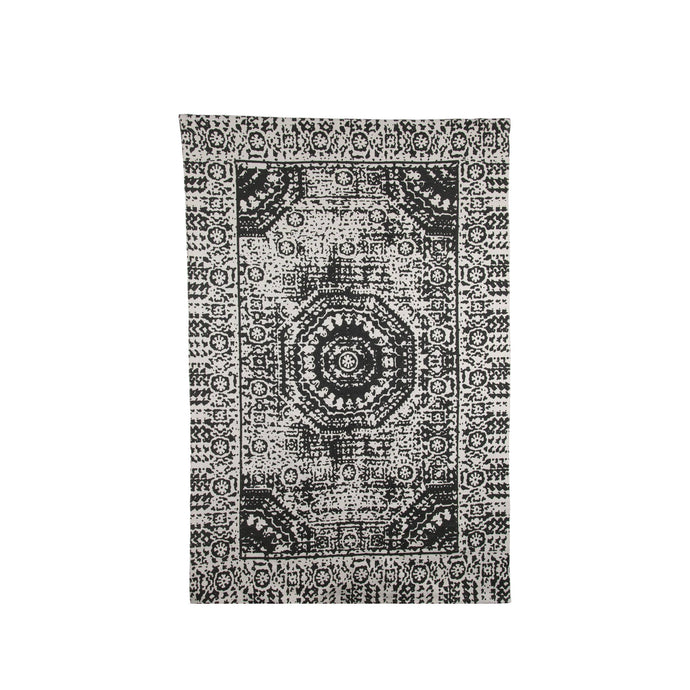 Black and White Woven Adelaide Rug