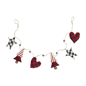 HEART & TREE CHECK GARLANDS