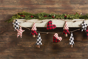 HEART & TREE CHECK GARLANDS