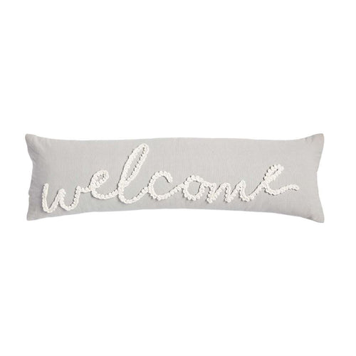 Gray Welcome Pillow