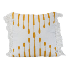 Outdoor Woven Okena Pillow Ochre